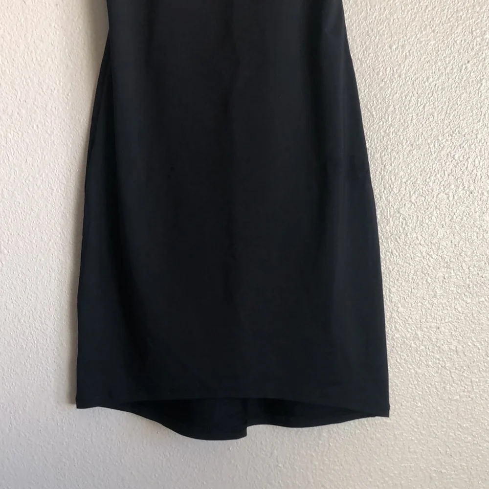 SKIMS Swim Tank Dress in Onyx (Size S)